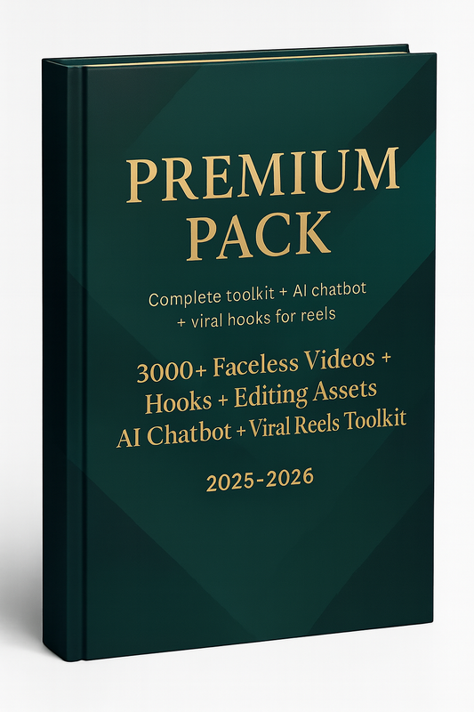 PREMIUM PACK: Complete Toolkit + AI Chatbot + Viral Hooks for Reels