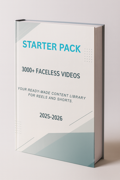 STARTER PACK: 3000+ Faceless Videos