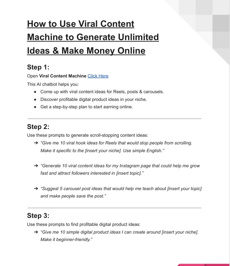 PREMIUM PACK: Complete Toolkit + AI Chatbot + Viral Hooks for Reels